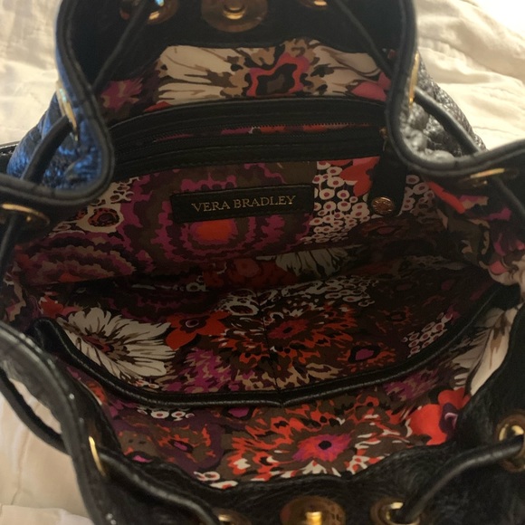Vera Bradley leather mini bucket, Crossbody - Picture 2 of 2